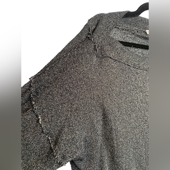 Free People Stay With Me Hacci Top Black Size Small - Picture 5 of 10